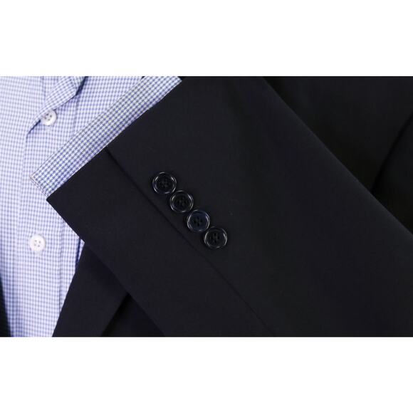 Brooks Brothers Madison Navy Blazer Solid 2-Btn Wool Jacket 45R - Picture 6 of 10